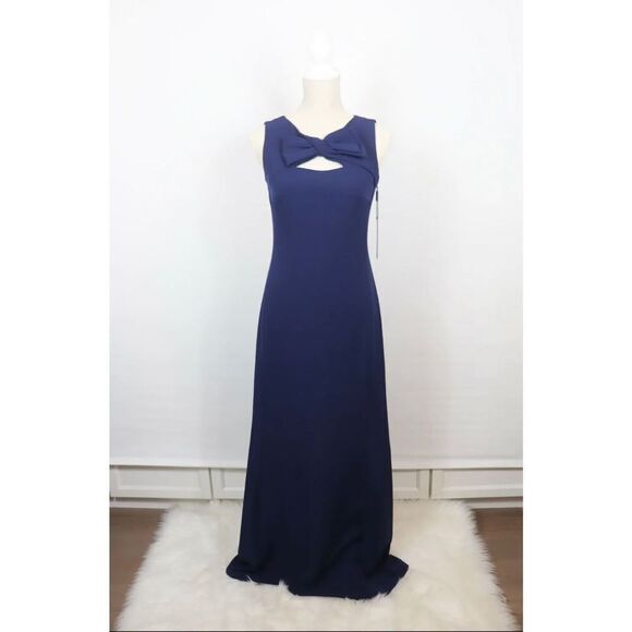 Karl Lagerfeld Bow Navy Dress - Picture 1 of 9